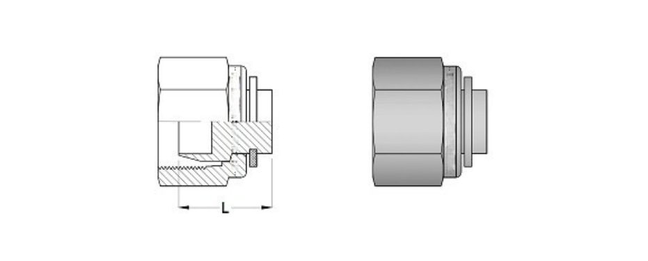 Pipe Gauge 90° Syphon Main View