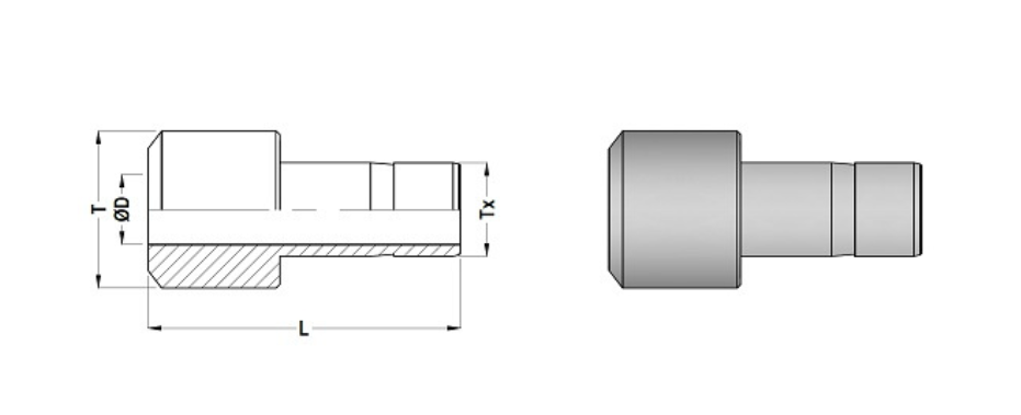 Pipe Gauge 90° Syphon Main View