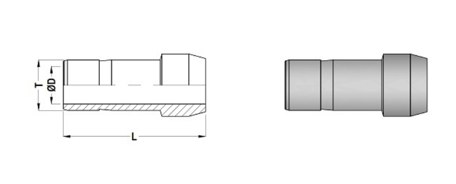 Pipe Gauge 90° Syphon Main View